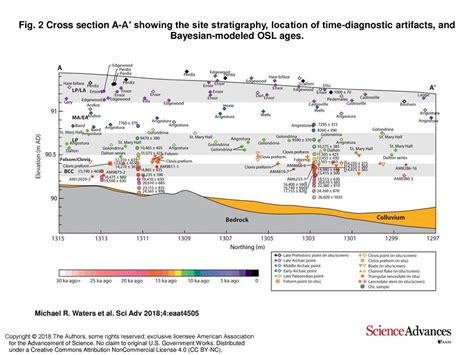 Fig Cross Section A A Showing The Site Stratigraphy Location Of