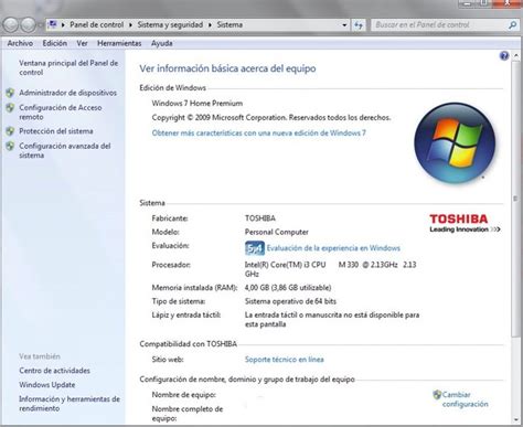 Requisitos mínimos de Windows 7