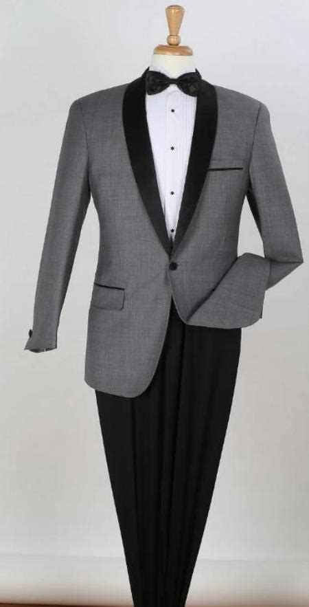 Grey Tuxedo Gray Tux With Charcoal Tuxedo Wedding Tux