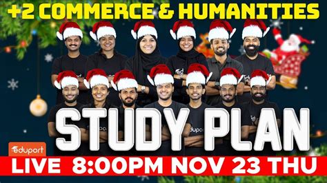 Plus Two Commerce Humanities Study Plan Eduport Plus Two YouTube