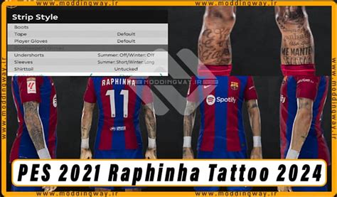 تتو Raphinha برای Pes 2021 مودینگ وی