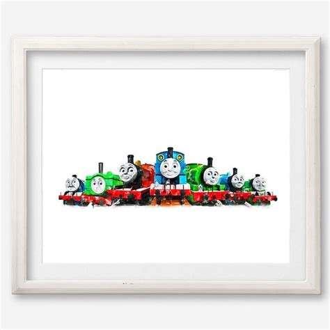 Thomas And Friends Painting Etsy