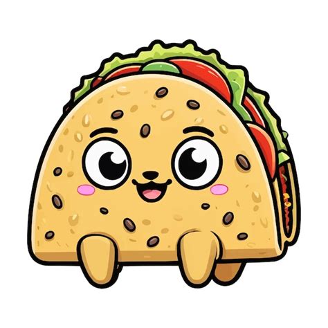 Premium Vector Cute Funny Cartoon Taco Vector