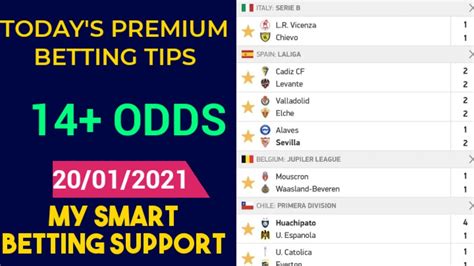 Daily Betting Tips 20012021 Betting Tips Today Football