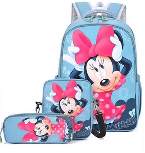 B89 TRIO DE MOCHILA ESCOLAR DE PERSONAJES 1 JG HS Mayoreo