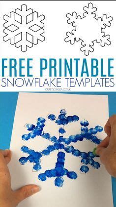 FREE Snowflake Template Printable PDF Crafts On Sea Winter Crafts