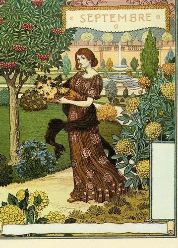 Eugène Grasset Dessins pour le calendrier de La Belle Jardinière