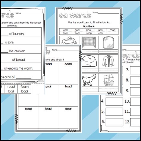 Oa Words Worksheets Made By Teachers