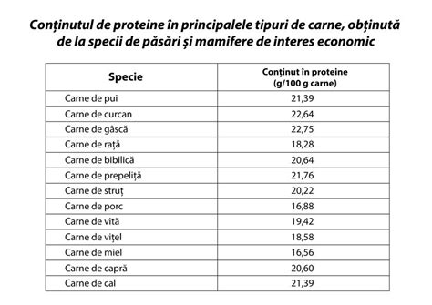 Con Inutul De Proteine N Principalele Tipuri De Carne Totul Despre