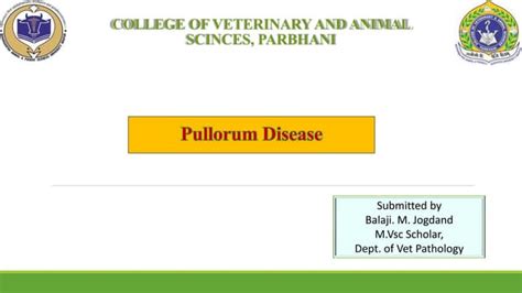 Pullorum Disease Ppt