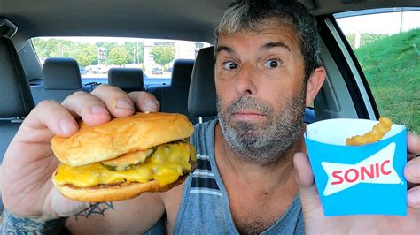 New Sonic Smasher Burger Food Review Youtube