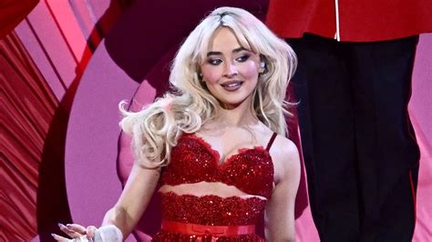 Was This The Sexiest BRITs Yet Lingerie Clad Sabrina Carpenter S Saucy