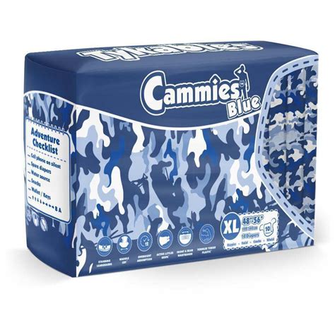 Tykables Cammies Blue V2 Extra Large Pack Of 10 Adult Nappy Diaper