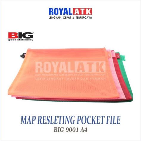 Jual Map Resleting Pocket File Big 9001 A4 Di Seller Royal Atz