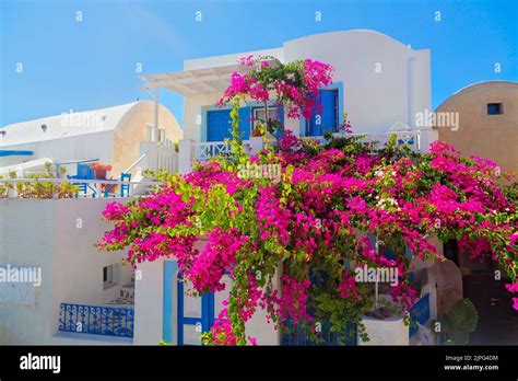 Typical Greec House On Santorini Island Cyclades Greece Stock Photo