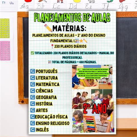 Quais Sao As Materias Do Segundo Ano Em Goias - PLANEJAMENTOS DE AULAS DIÁRIOS! 2° ANO DO ENSINO FUNDAMENTAL I ...