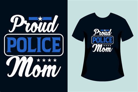 Proud Police Mom Tshirt Design Graphic By Lakiaktertsd · Creative Fabrica