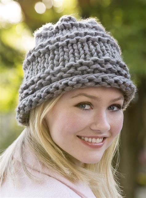 Chunky Yarn Hat Knitting Pattern