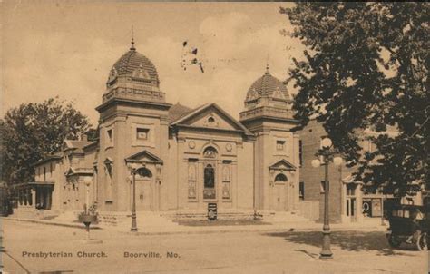 Presbyterian Church Boonville Mo Postcard