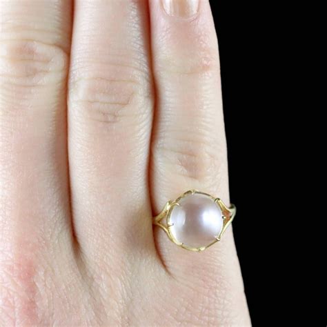 Antique Victorian Moonstone Ring 18 Carat Gold Circa 1900 At 1stdibs