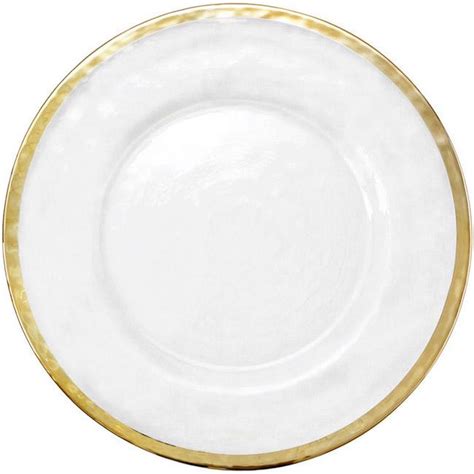 Gold Rimmed Charger Plate