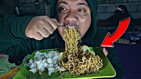 ASMR MUKBANG INDOMIE KEBAB RENDANG OPLOS NASI KERIPIK SINGKONG YouTube