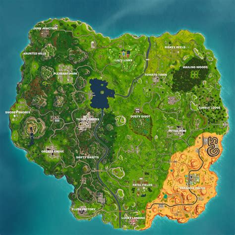 Fortnite Season 4 Map Chapter 1