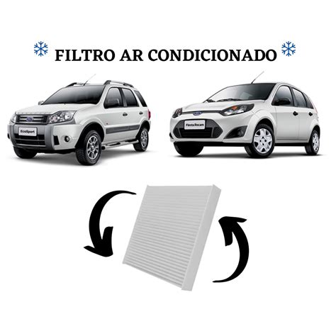 Filtro Ar Condicionado De Cabine Ford Ecosport Fiesta Fusion Shopee