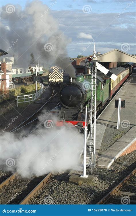 Steam Train Leaving Station Stock Photo Image Of Clouds Travel 16293070