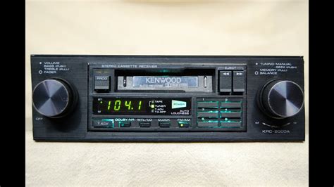 Vintage Kenwood KRC 4000 AM FM Cassette Car Stereo Old School Rare