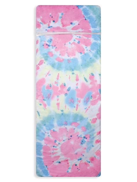Iscream Swirl Tie Dye Sherpa Lined Sleeping Bag Neutral Editorialist