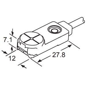 Panasonic GX F12B P C5 Rectangular Shaped Inductive Proximity Sensor