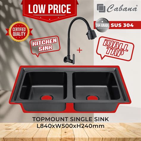 Kingsman Cabana Topmount Kitchen Sink Stainless Steel Home Living