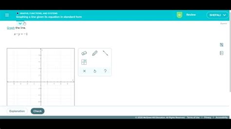 Graphing A Line Given Its Equation In Standard Form