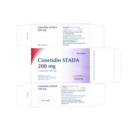 Cimetidin Stada 200 Mg Pharmart Vn