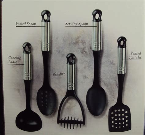 Kitchen Utensil Set 5 Piece Nylon Tools Gourmet Traditions Kitchen