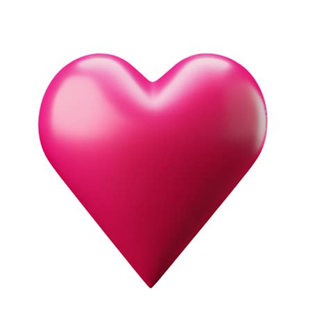 Pink Heart 3d Rendering Icon Illustration 29254196 Png