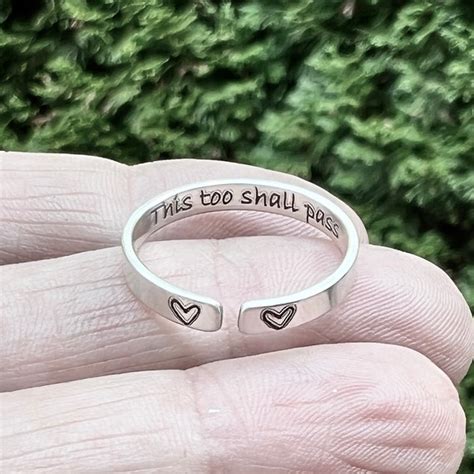 This Too Shall Pass Ring Etsy