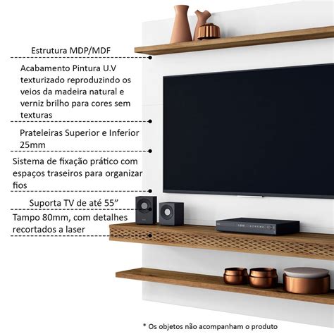 Painel Home Suspenso Para Tv At Polegadas Sala De Estar Web New