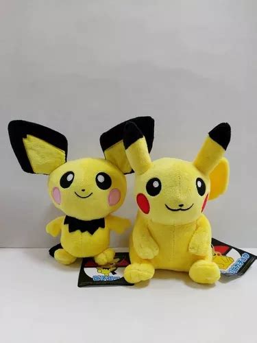 Pichu Pikachu Pokémon Pelúcia Boneco Kit 2 Pelúcias Frete grátis