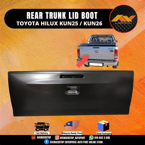 TOYOTA HILUX KUN25 KUN26 4 2 DOOR DOUBLE SINGLE CAB VIGO REAR TRUNK