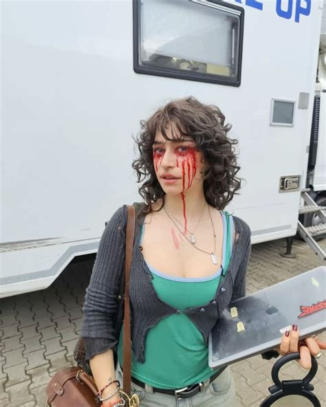 Odessa A’zion as Nina Riley behind the scenes of ‘Until Dawn’ (2025) in