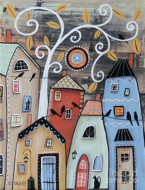 Small Town Painting By Karla Gerard Fine Art America