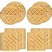 Amazon Lawei Pack Bamboo Trivet Mat Set Kitchen Wood Non Slip Coaster Hot Pads Trivet