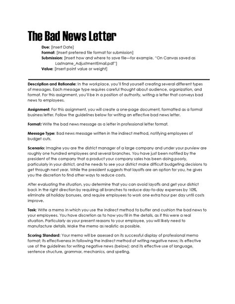 How To Write A Negative Message Letter Allingham Script