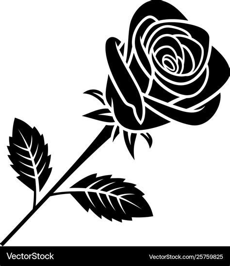 Rose Silhouette SVG