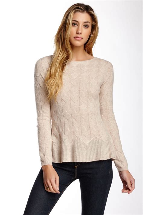 Boatneck Long Sleeve Cashmere Sweater