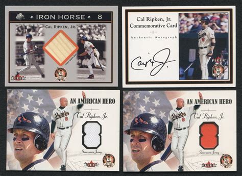 Cal Ripken Jr Le 2001 Fleer Career Highlights Box Sex With 1 Autograph