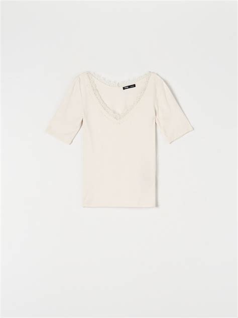 T Shirt Farbe Nude Sinsay J X