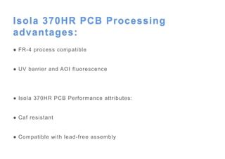 Isola 370 hr pcb | PPT